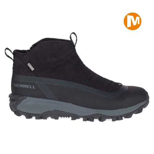 Merrell Thermo Snowdrift Zip Mid Shell Winterstiefel Herren Schwarz [DE-KSAFZ]